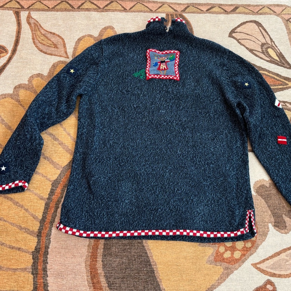 Designers Originals Festive Navy Christmas Sweater - Picture 8 of 9